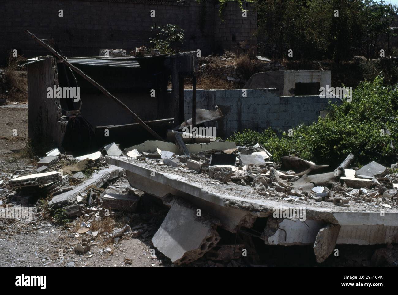 Lebanon El-Buss Tyre 1979 campo profughi palestinese Foto Stock