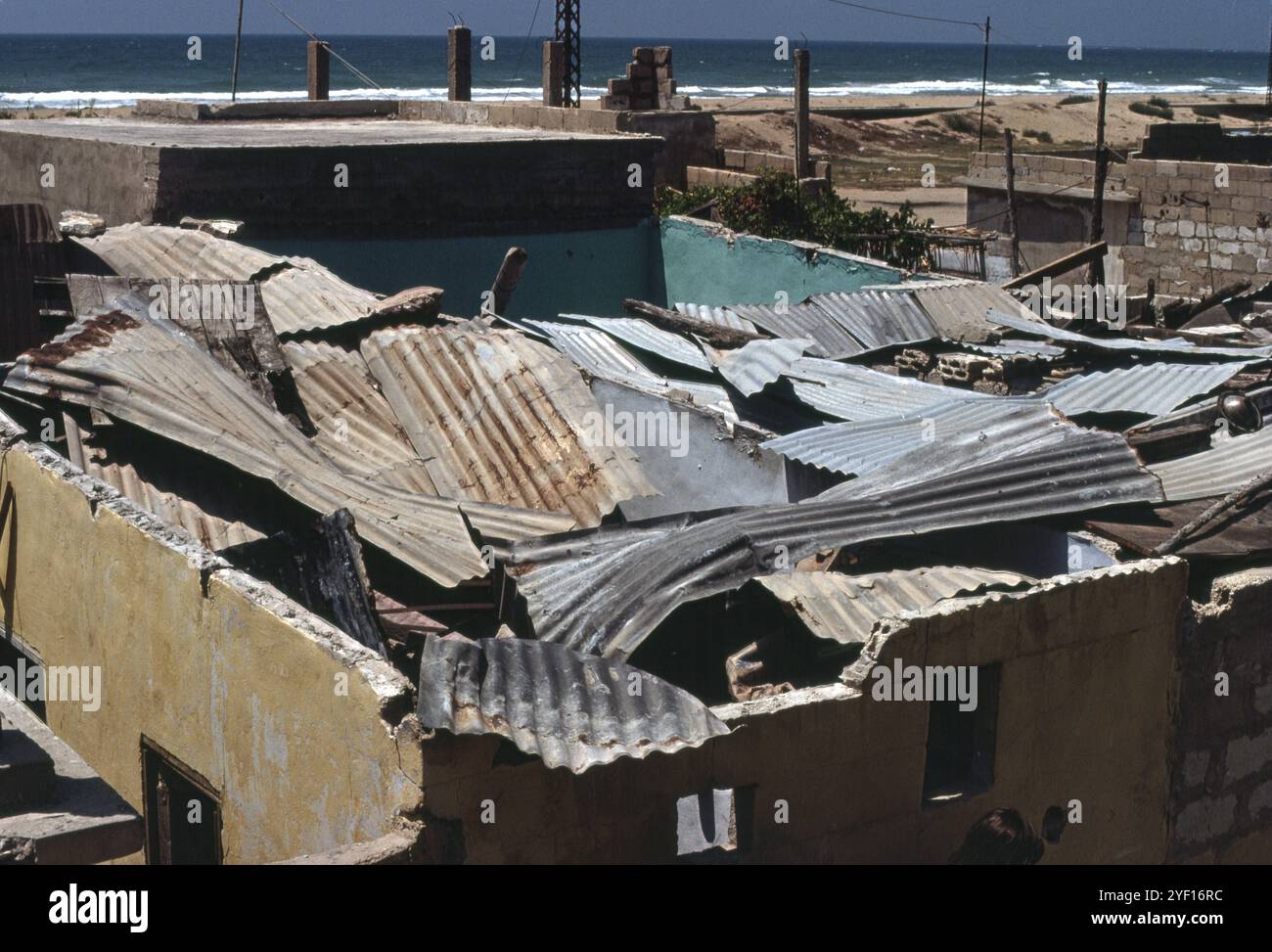 Lebanon El-Buss Tyre 1979 campo profughi palestinese Foto Stock