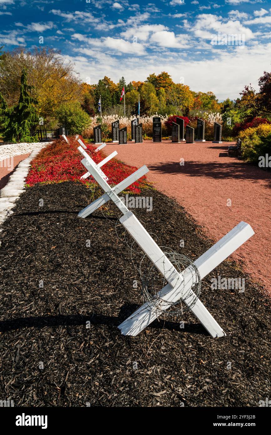 Veterans Memorial Park _ Bass River, nuova Scozia, CAN Foto Stock