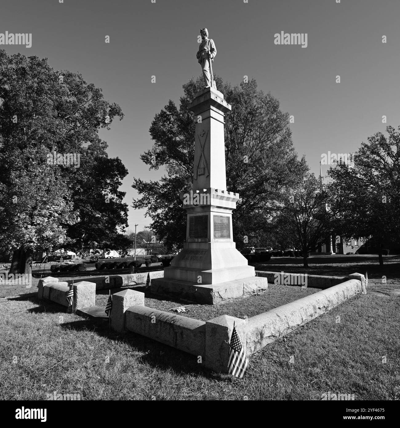 Monumento agli uomini caduti nella battaglia di Salem Church nella contea di Spotsylvania, Virginia. Foto Stock