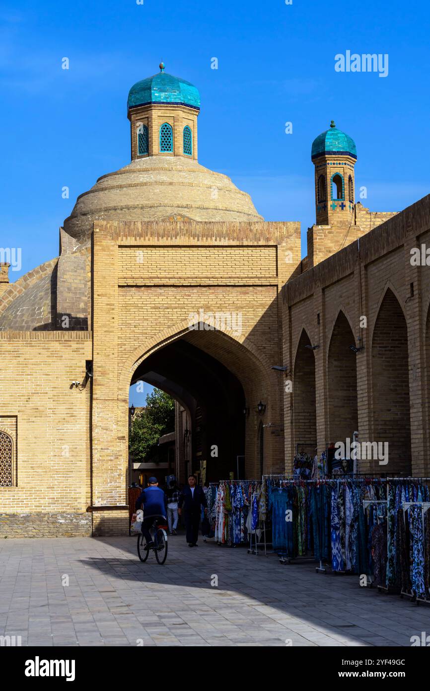 Bazar Toki Sarrafon Trading Dome a Buchara, Uzbekistan. Foto Stock