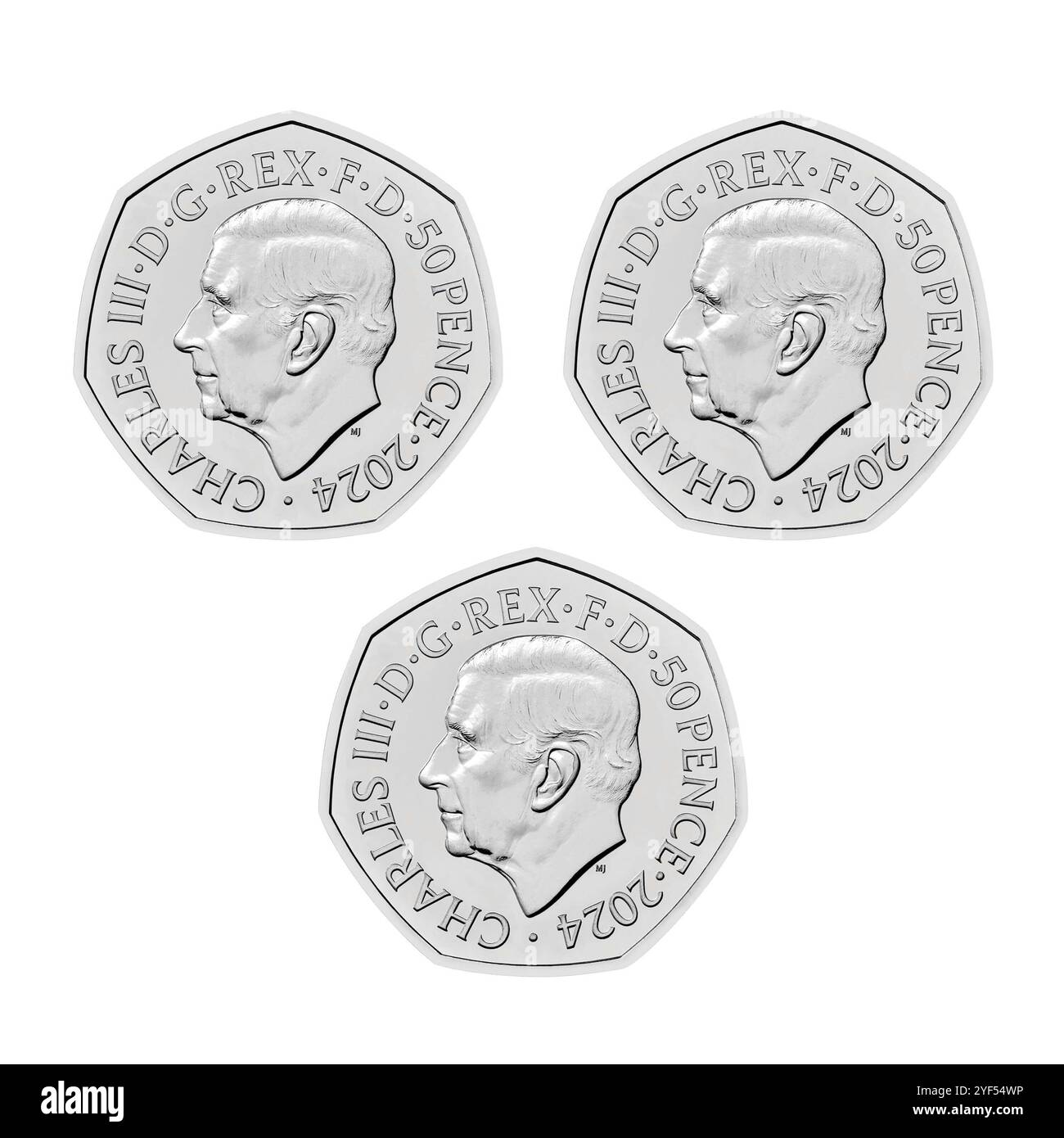 Non esclusiva: Sono state svelate le ultime monete della collezione Tales of the Earth della Royal Mint in collaborazione con il Museo di storia naturale. Foto Stock