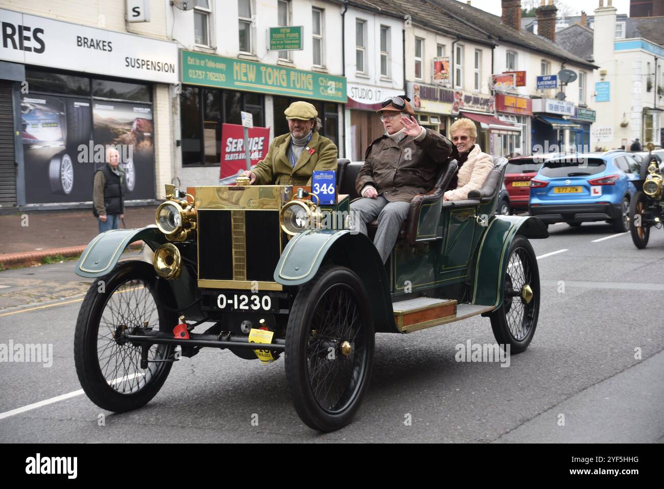 2024 da Londra a Brighton Veteran Car Run Foto Stock