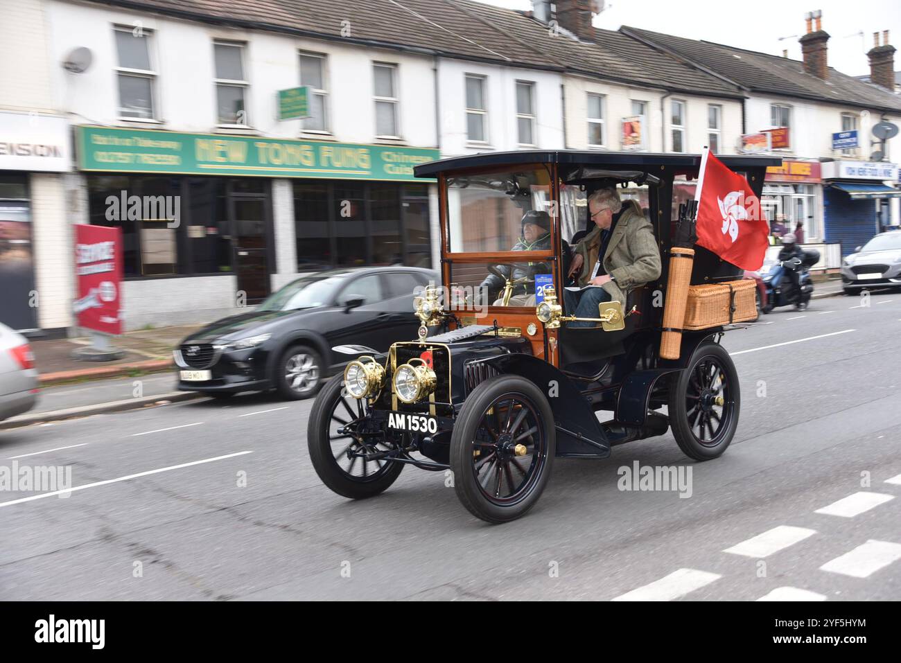 2024 da Londra a Brighton Veteran Car Run Foto Stock