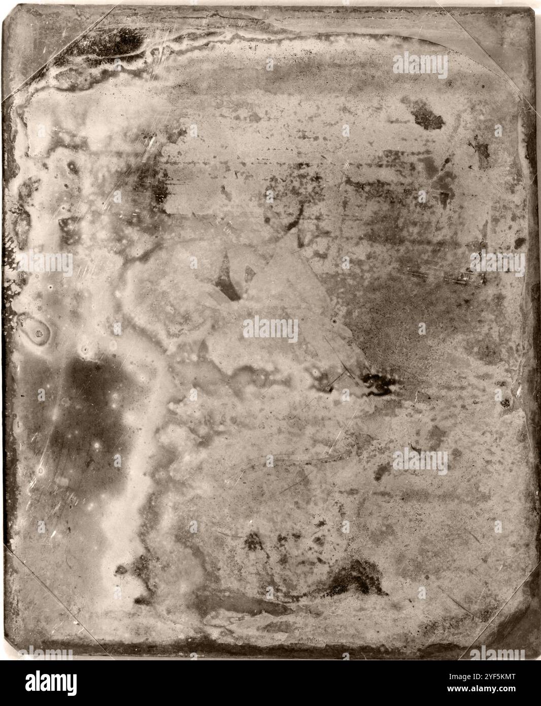 Fotografia di dagherreotipo d'epoca da sovrapporre. Grunge immagine di sfondo texture. Foto Stock