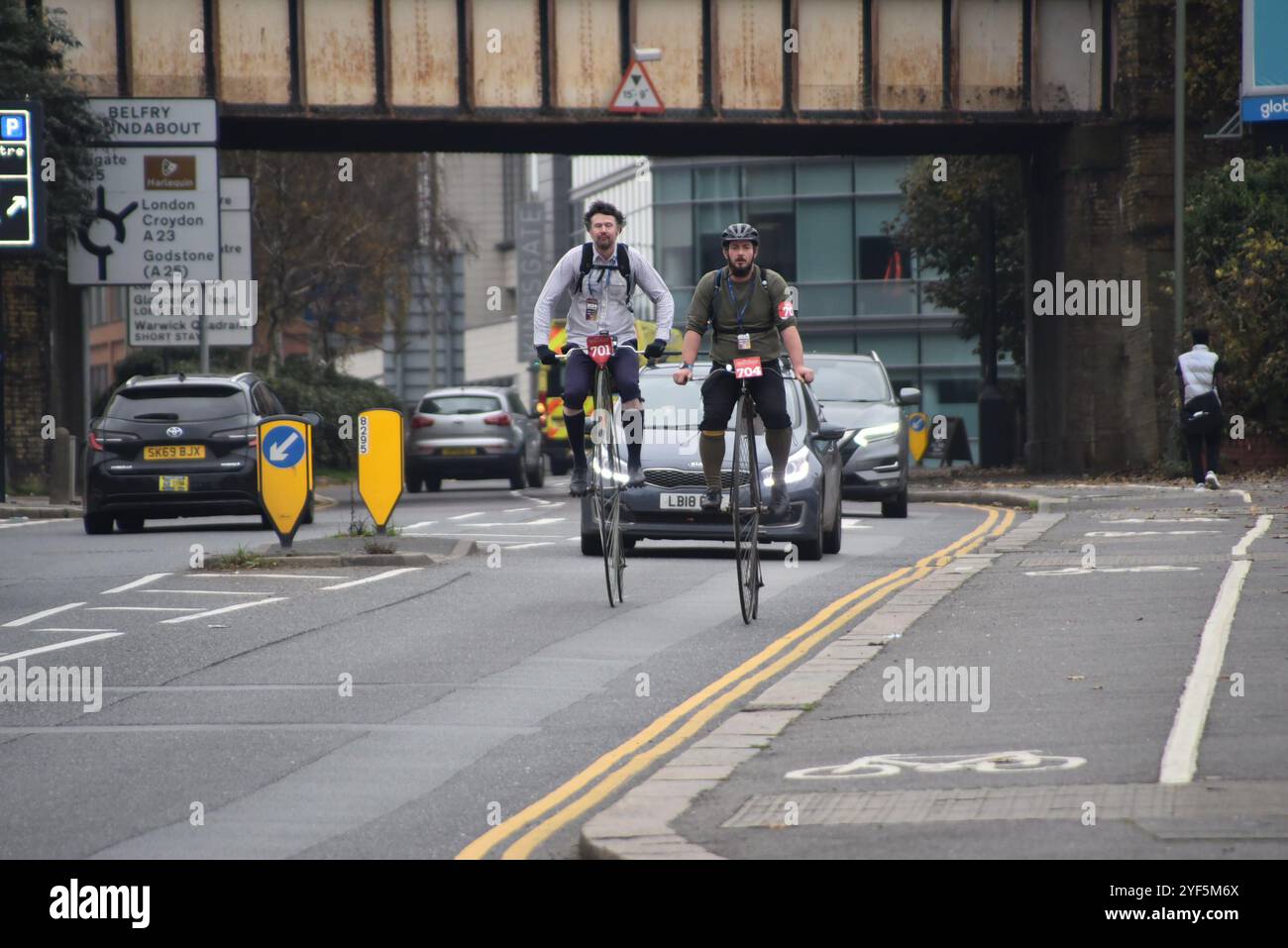 2024 da Londra al Brighton Veteran Car Rally Foto Stock