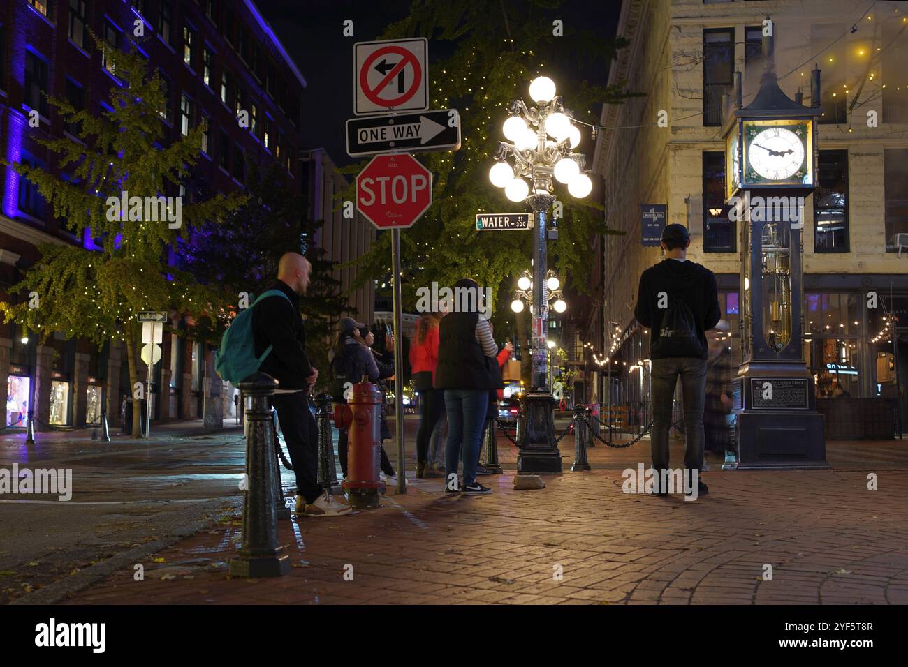 Il Steam Clock a Gastown, Vancouver, British Columbia, Canada Foto Stock