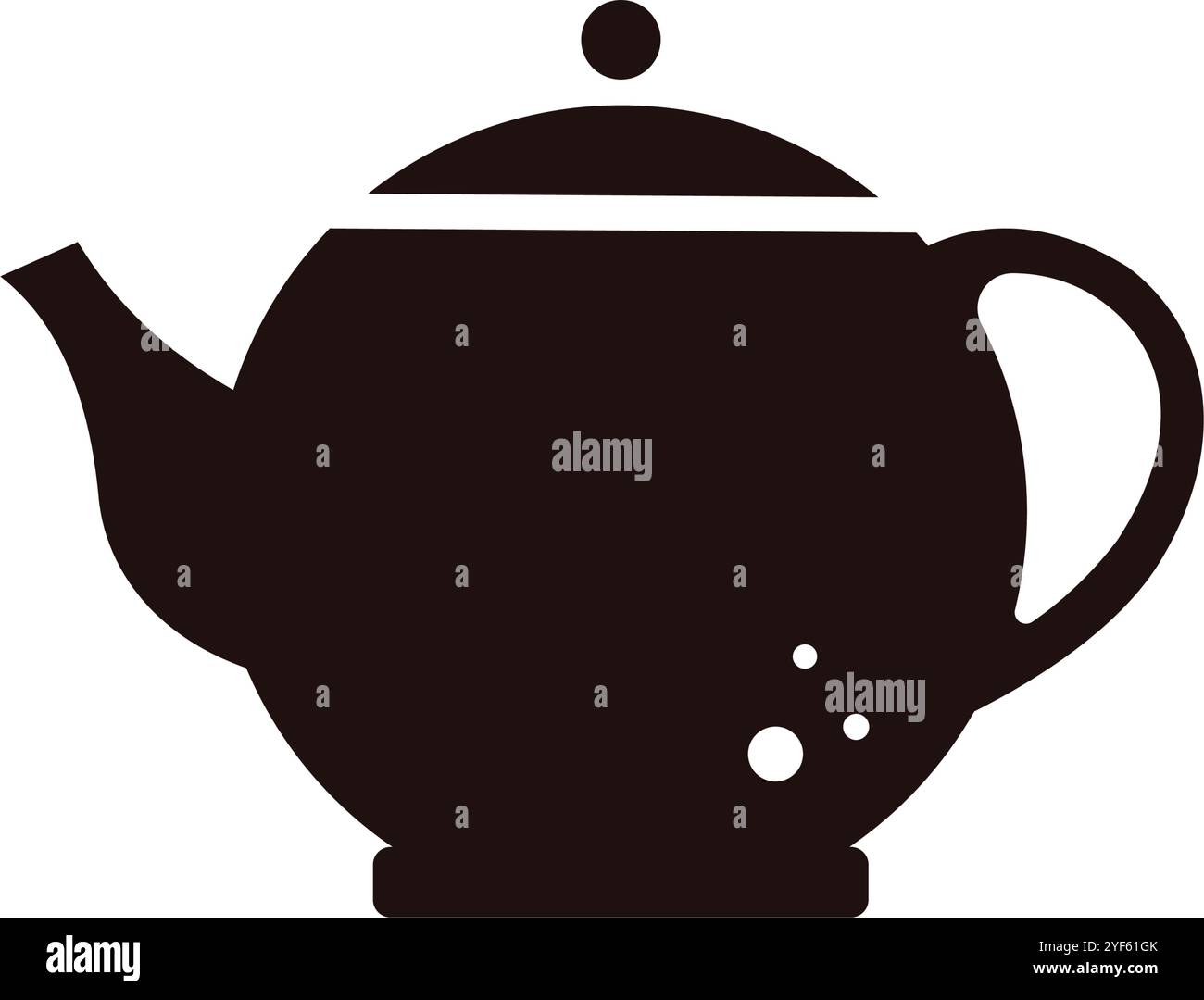 Bollitore del tè - icona vettoriale Illustrazione Vettoriale