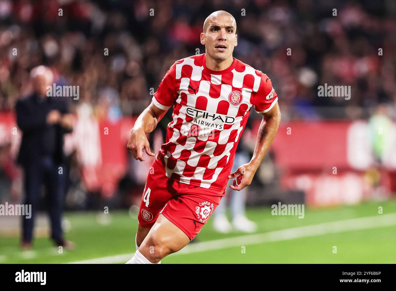 Oriol Romeu di Girona durante la partita di campionato spagnolo della Liga tra Girona FC e CD Leganes il 2 novembre 2024 all'Estadio de Montilivi di Girona, Spagna Foto Stock