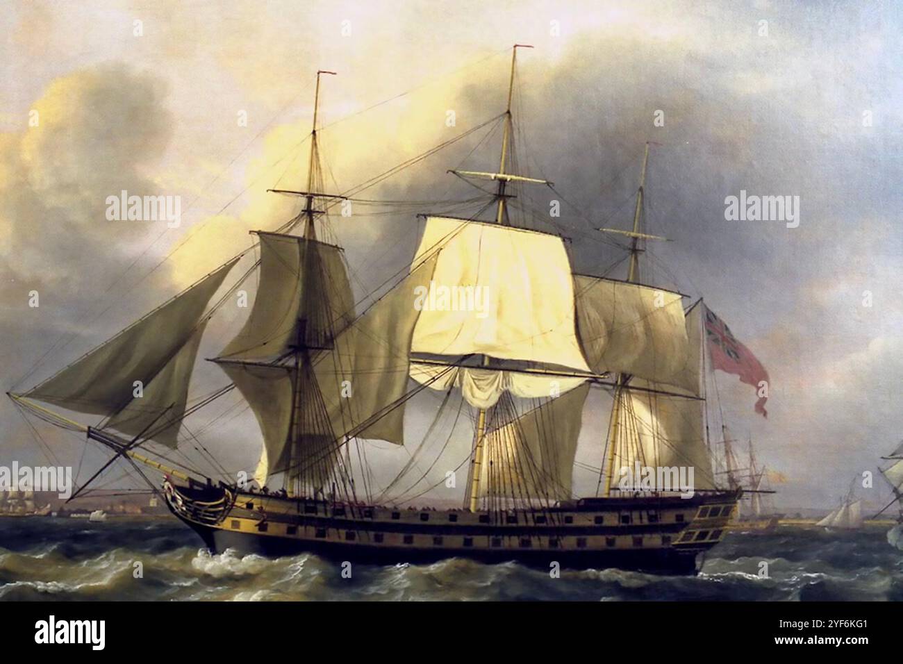 Conte di Abergavenny era una nave mercantile delle East Indiaman Foto Stock