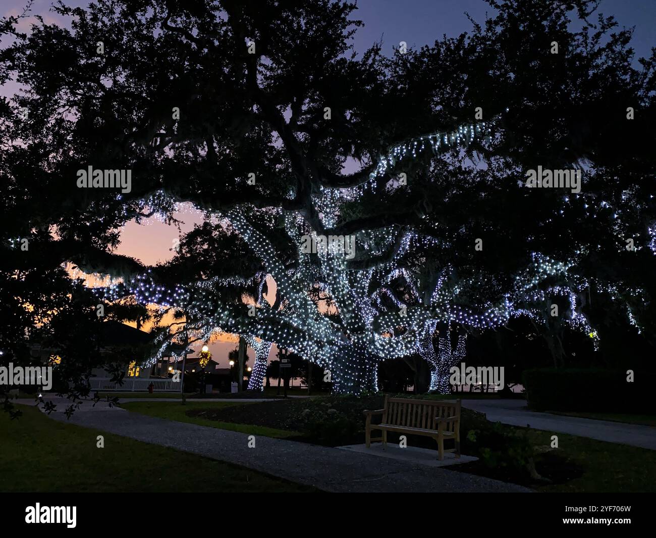 Celebrazione natalizia Holly Jolly Jekyll di Jekyll Island, Jekyll Island, Georgia, Stati Uniti Foto Stock