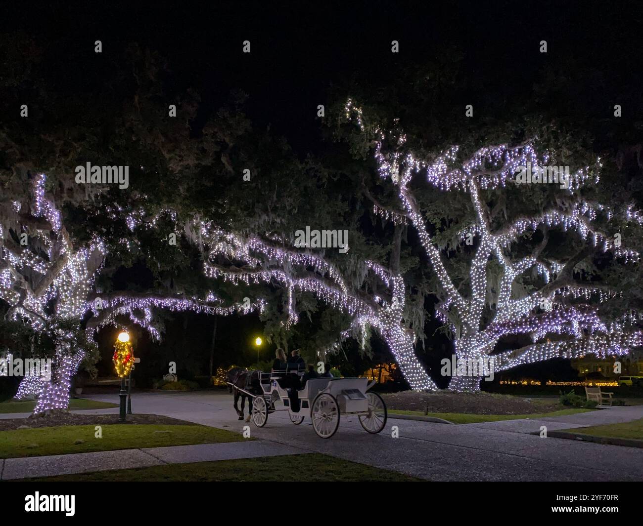 Celebrazione natalizia Holly Jolly Jekyll di Jekyll Island, Jekyll Island, Georgia, Stati Uniti Foto Stock