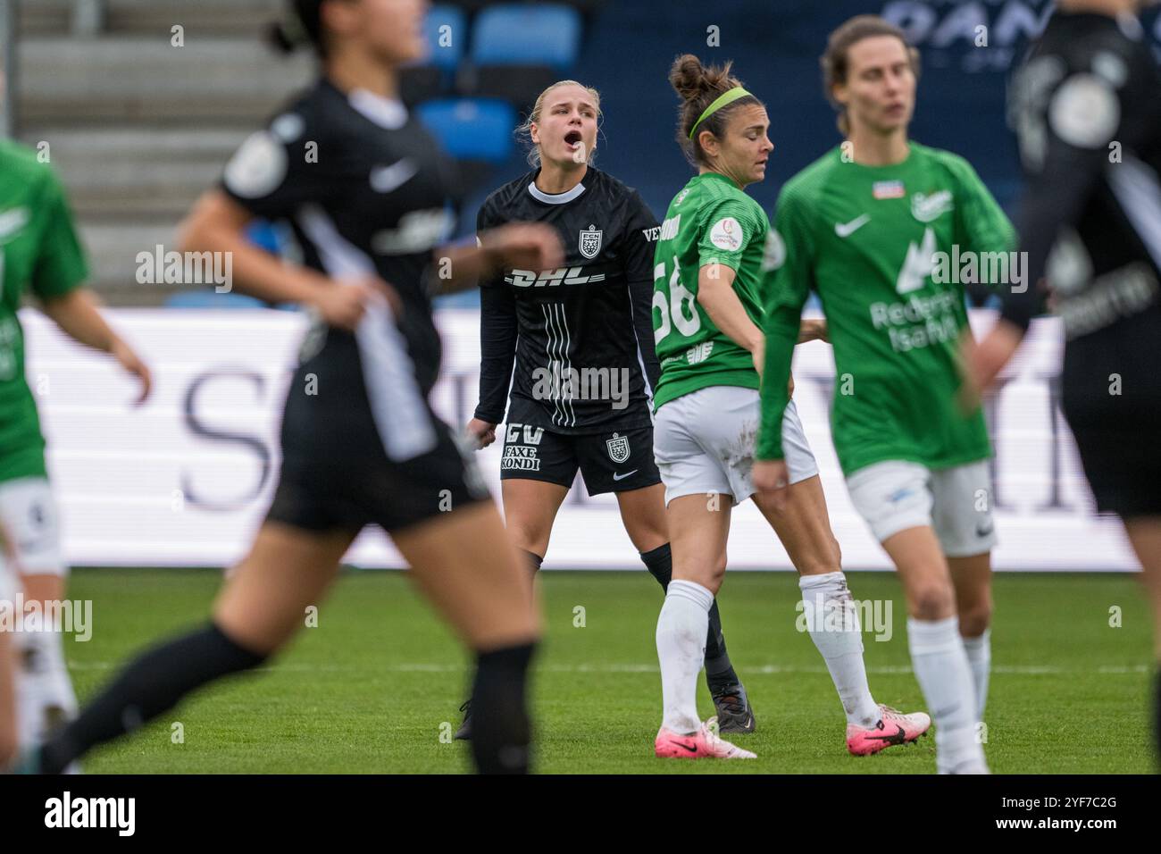 Hjorring, Danimarca. 3 novembre 2024. Anna Walter (20 anni) del Nordsjaelland si è vista durante il Gjensidige Kvindeliga match tra fortuna Hjorring e FC Nordsjaelland al Nord Energi Arena di Hjorring. Credito: Gonzales Photo/Alamy Live News Foto Stock