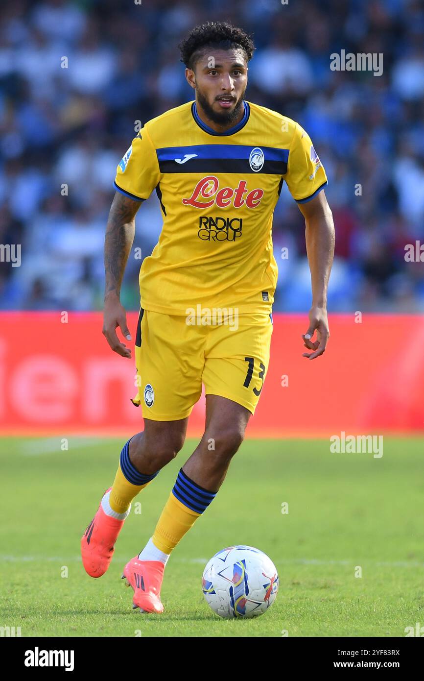 Napoli, Lazio. 3 novembre 2024. Ederson dell'Atalanta durante la partita di serie A tra Napoli e Atalanta allo stadio Maradona di Napoli, Italia, 3 novembre 2024. Crediti: massimo insabato/Alamy Live News Foto Stock