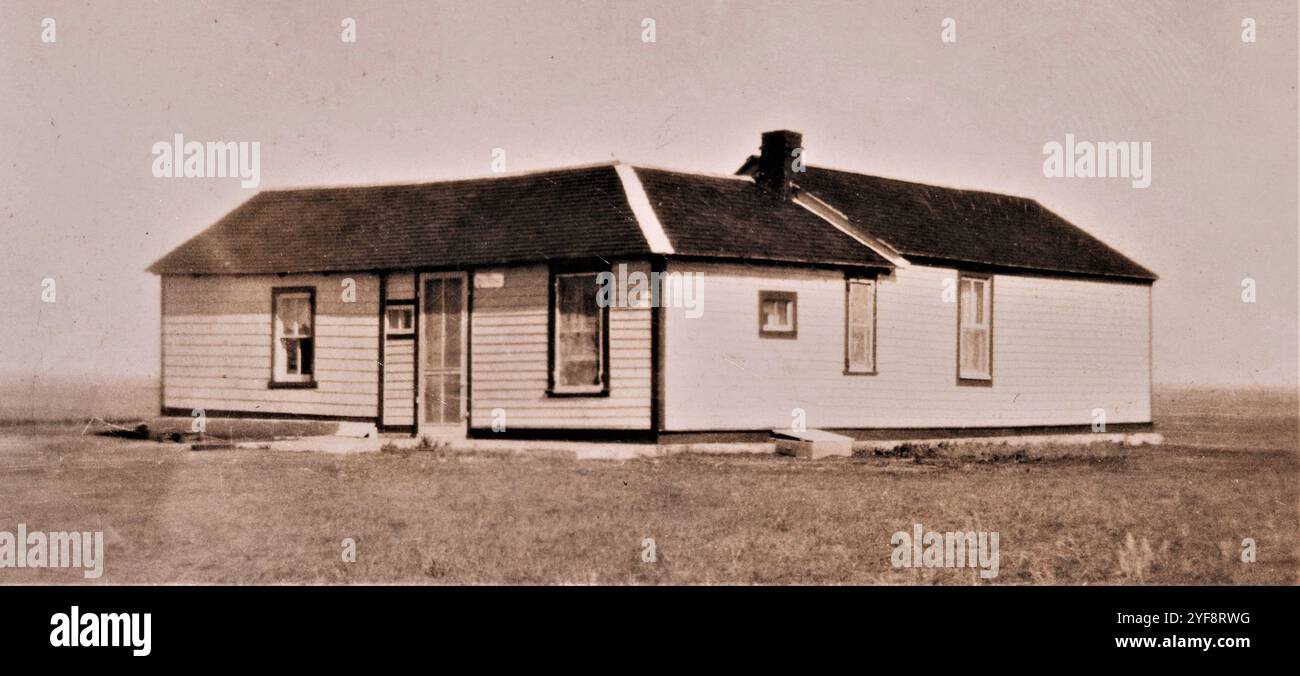 Homesteading, anni '1920, Saskatchewan, Canada Foto Stock