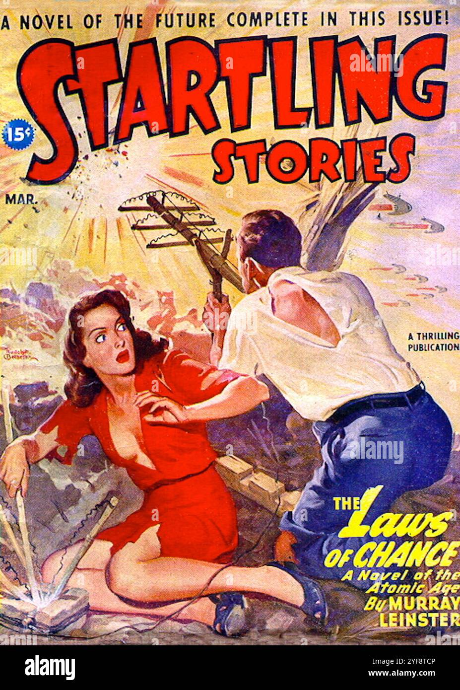 Storie sorprendenti Vol 15 # 1 marzo 1947. Foto Stock