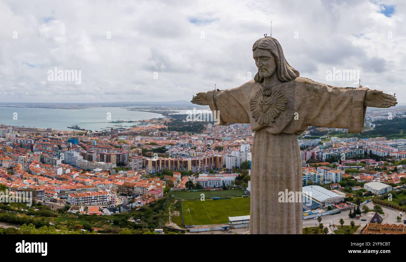 Santuario di Cristo Re a Lisbona, Portogallo Foto Stock
