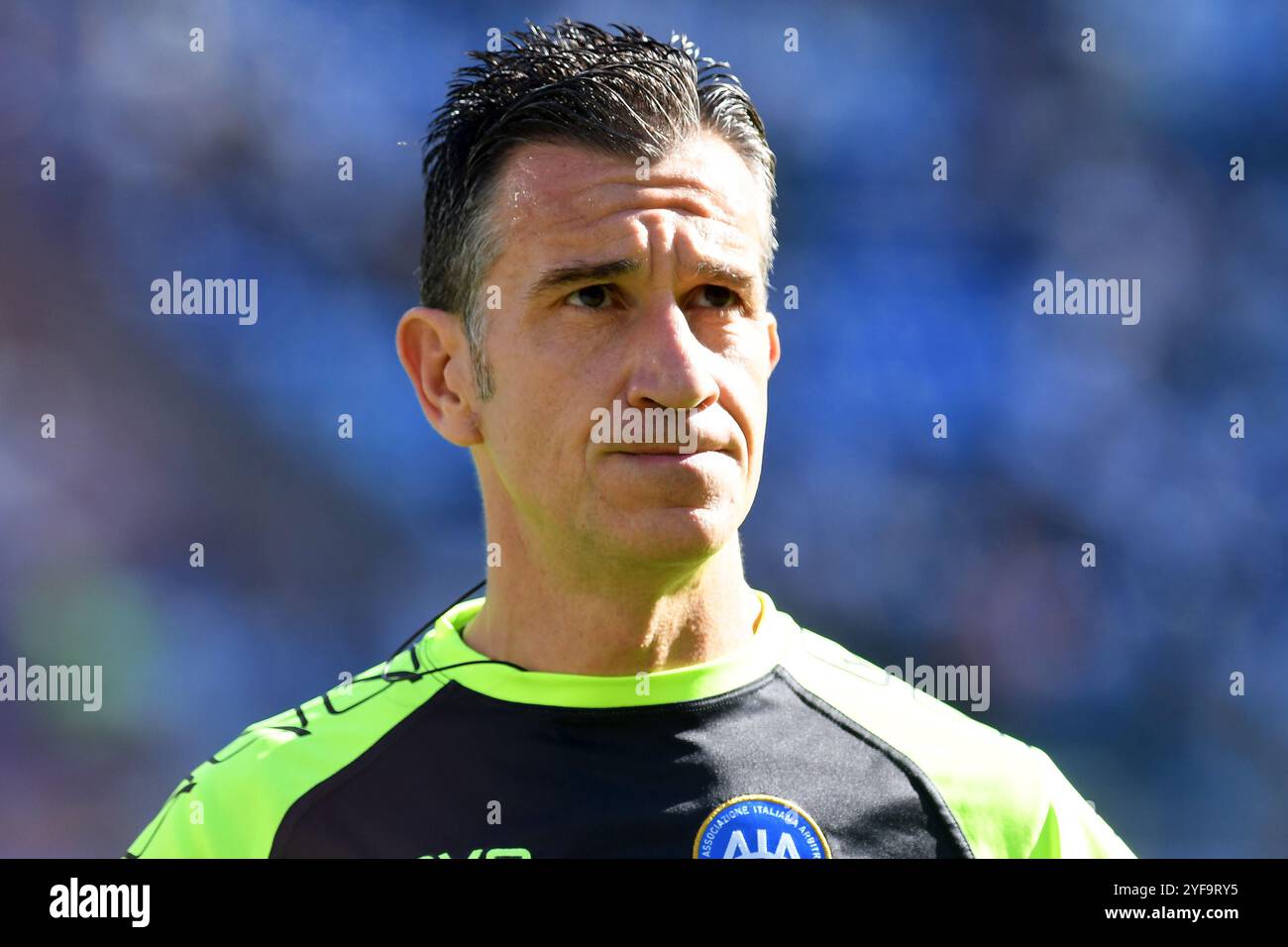 Napoli, Lazio. 3 novembre 2024. Arbitro Daniele Doveri durante la partita di serie A tra Napoli e Atalanta allo stadio Maradona, Napoli, Italia, 3 novembre 2024. Credito AllShotLive: SIPA USA/Alamy Live News Foto Stock