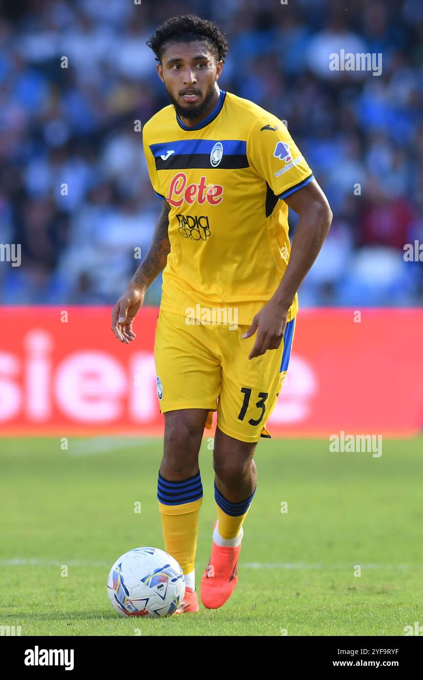 Napoli, Lazio. 3 novembre 2024. Ederson dell'Atalanta durante la partita di serie A tra Napoli e Atalanta allo stadio Maradona, Napoli, Italia, 3 novembre 2024. Credito AllShotLive: SIPA USA/Alamy Live News Foto Stock