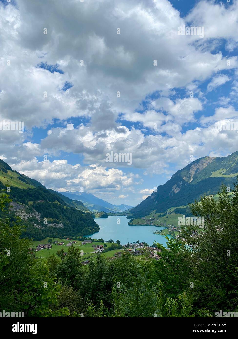Thunersee, Interlaken, Svizzera Foto Stock