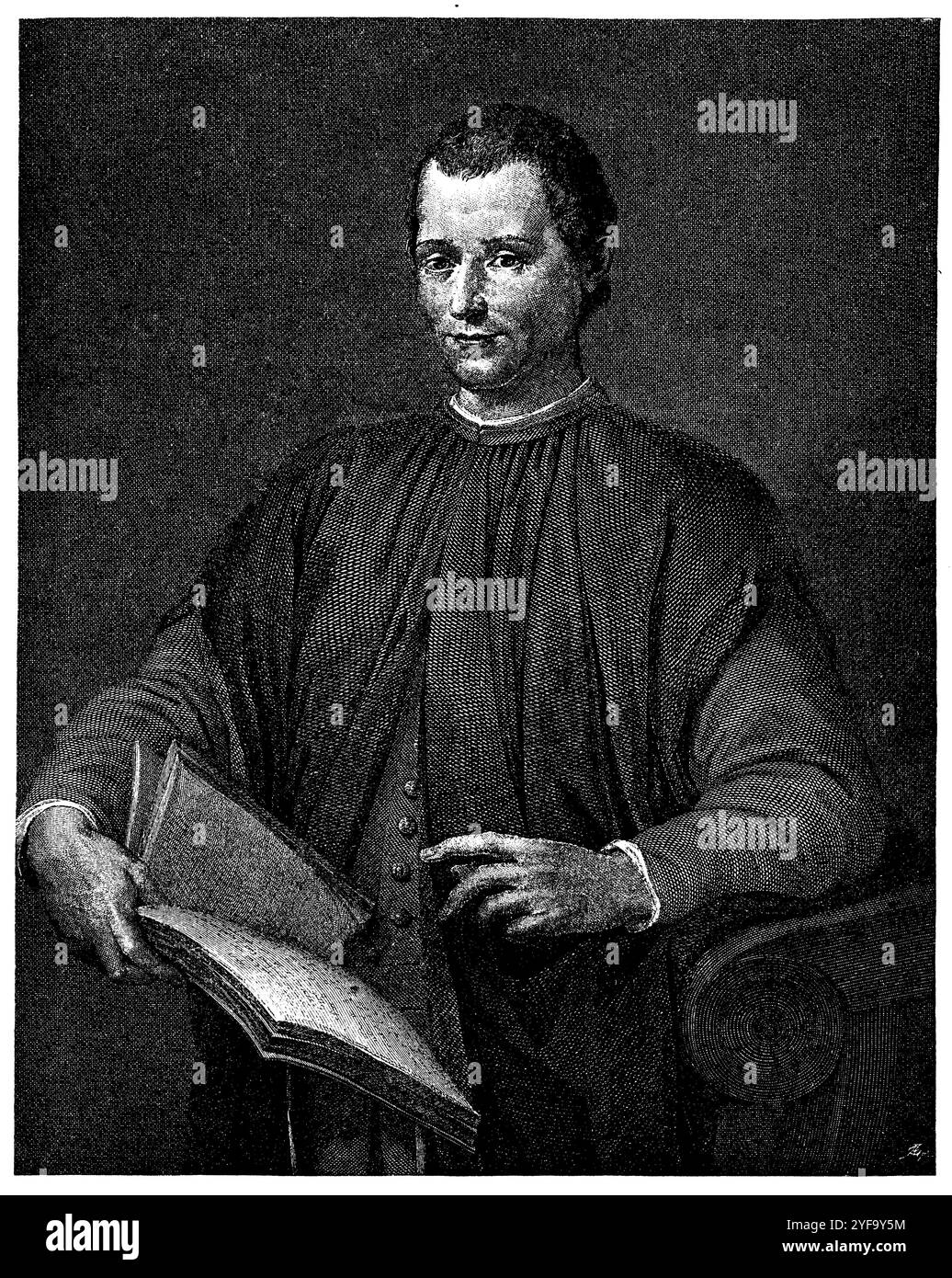 Niccolò;Santi di Tito;Paolo Machiavelli;;Paolo Toschi (1469 1469 1527;1536 1536 1603;1788 1788 1854-1527;1603;1854), politico e diplomatico fiorentino;pittore italiano;pittore, incisore e architetto italiano, dopo il dipinto di Santo de Tito, inciso da B. Toschi, , (libro di storia, 1902), Niccolò;Santi di Tito;Paolo Machiavelli Gemälde Niccolò 1469 1536 1788 1527 1603 1854 Foto Stock