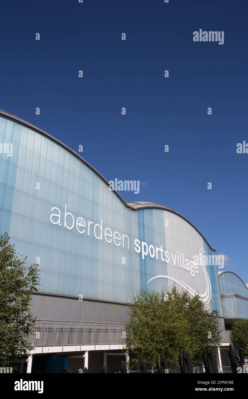 Aberdeen Sports Village nella città di Aberdeen, scozia Foto Stock