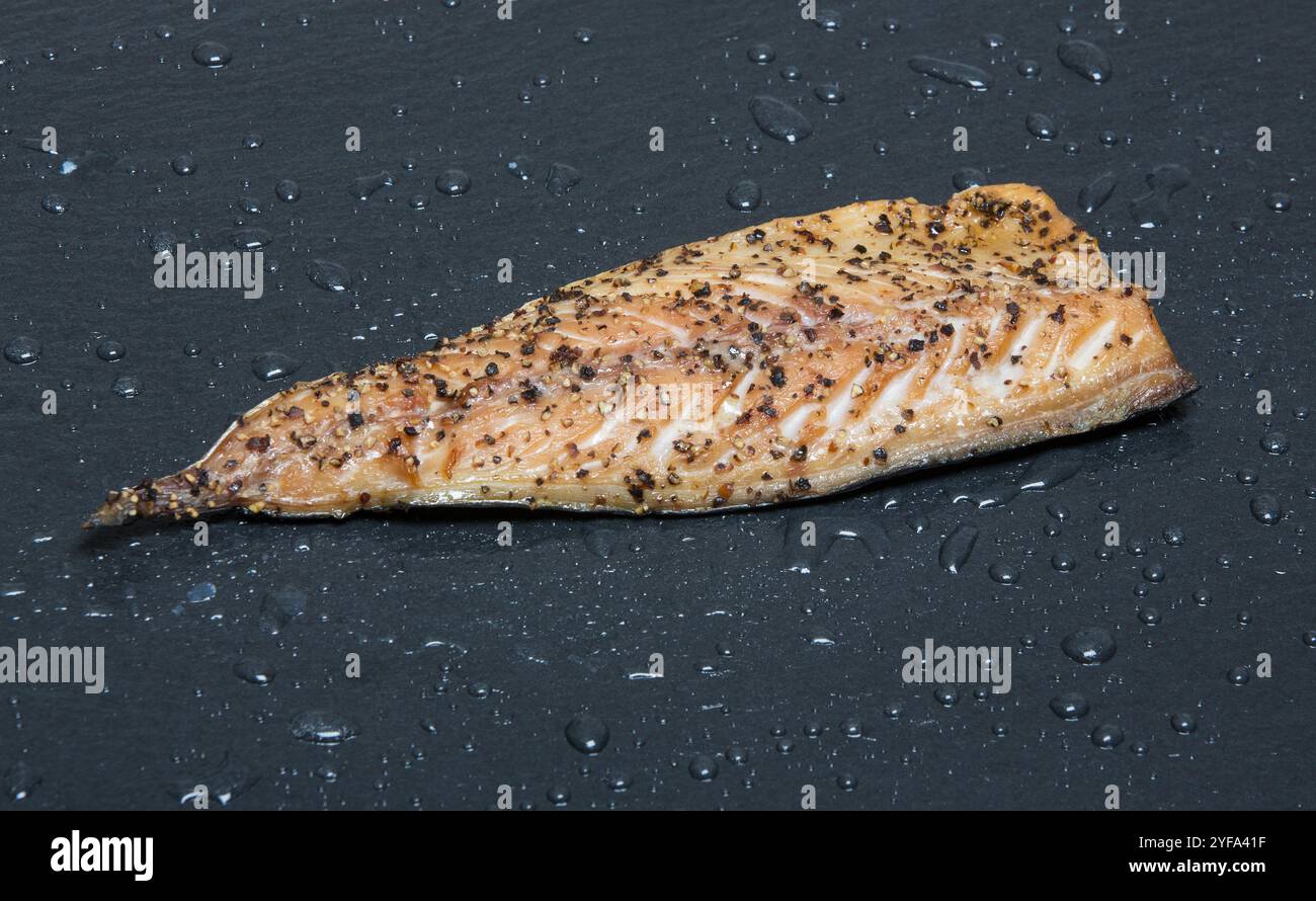 Sgombro affumicato filetto Foto Stock