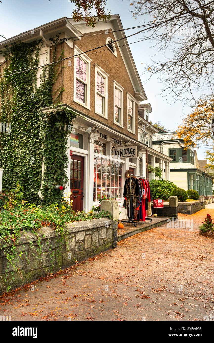 Greenport Village New York, Suffolk County, Hamptons Long Island Foto Stock