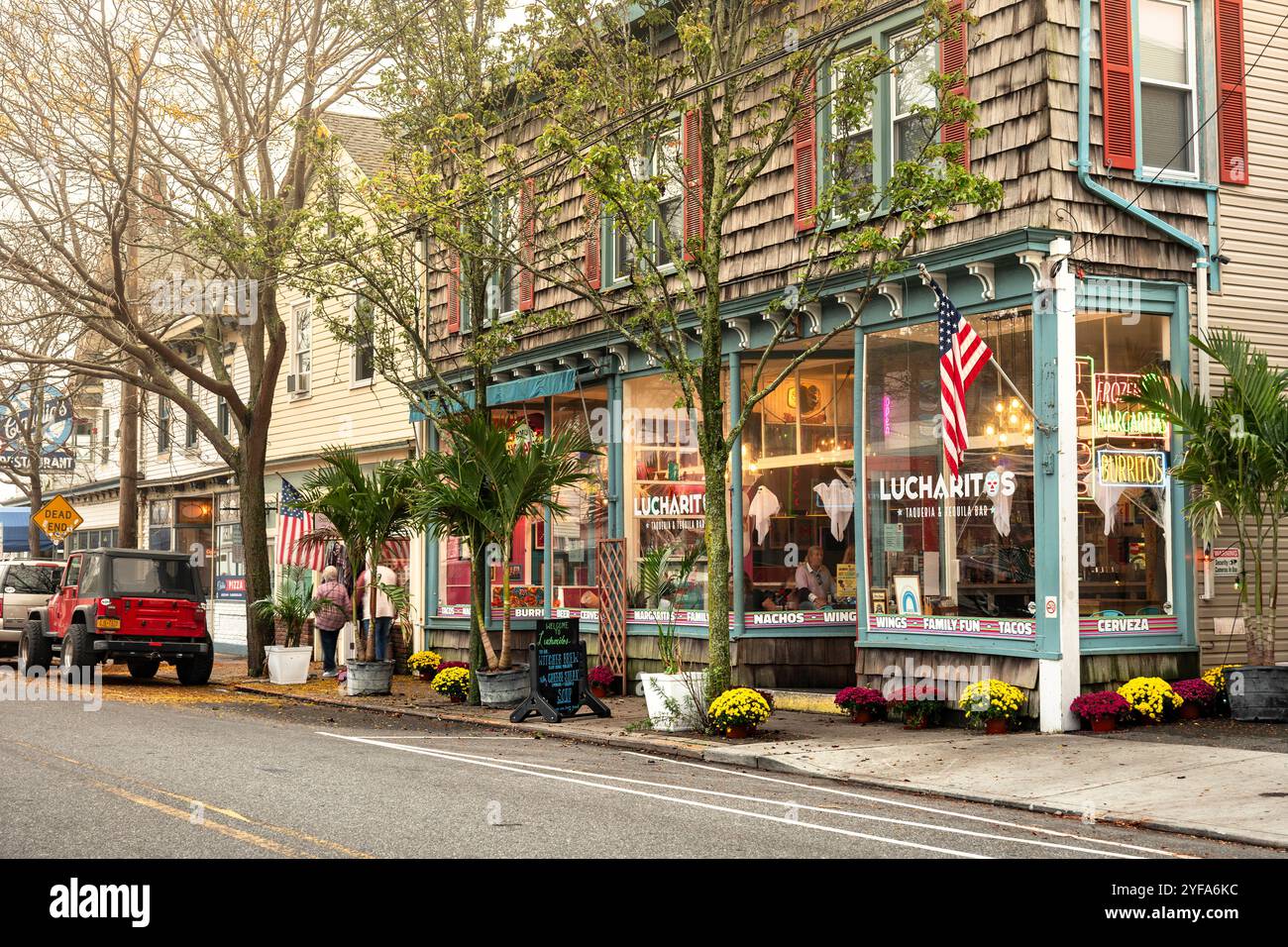 Greenport Village New York, Suffolk County, Hamptons Long Island Foto Stock