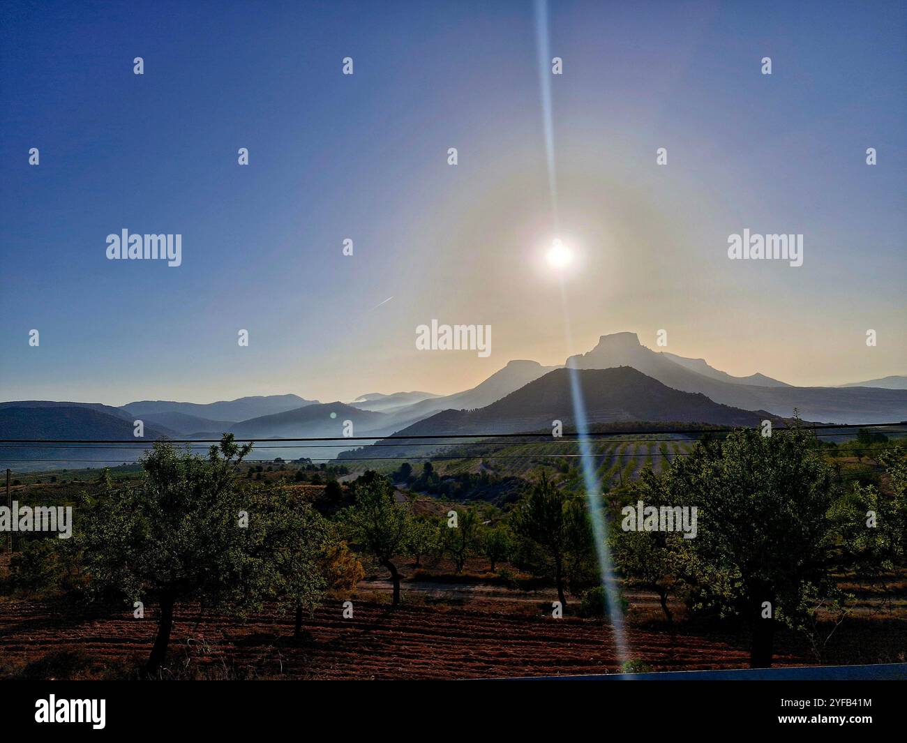 bassa ombra nuvola della montagna Foto Stock
