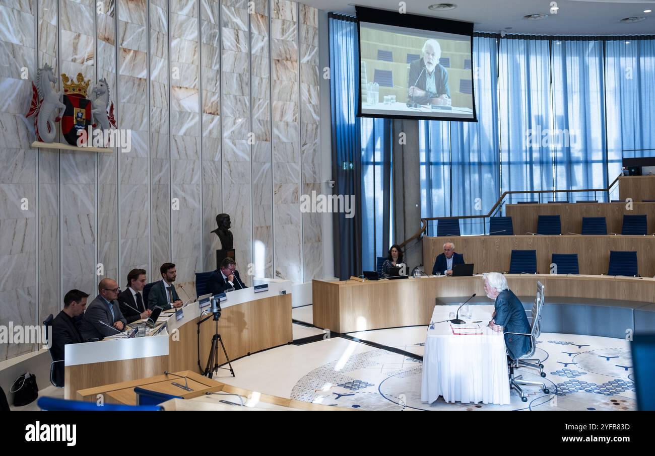 ALMERE - l'ex direttore del programma Floriade Henk Meijer è stato interrogato durante un'audizione del consiglio sulla Floriade del 2022. Almere ha subito una perdita di 103,3 milioni di euro. ANP JEROEN JUMELET netherlands Out - belgio Out Foto Stock