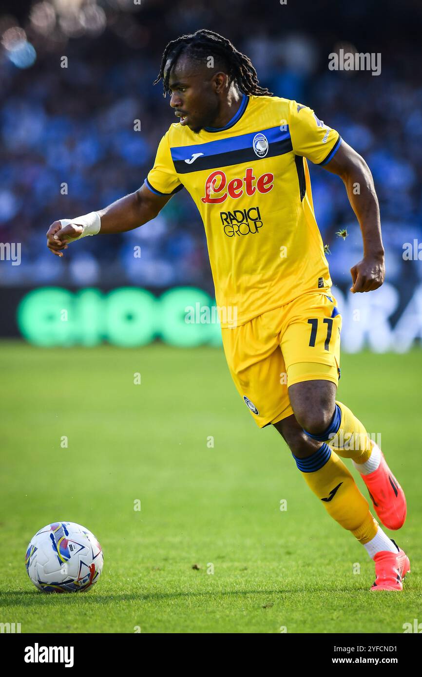 Napoli, Italie. 3 novembre 2024. Ademola LOOKMAN dell'Atalanta durante la partita di campionato italiano di serie A tra SSC Napoli e Atalanta BC il 3 novembre 2024 allo stadio Diego Armando Maradona di Napoli - foto Matthieu Mirville (M Insabato)/DPPI Credit: DPPI Media/Alamy Live News Foto Stock