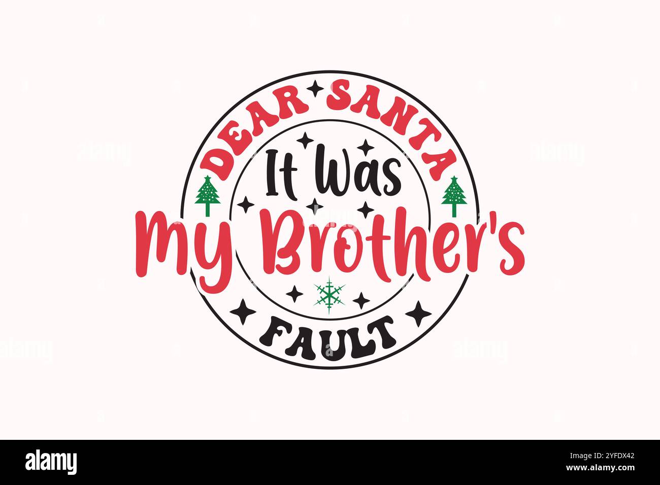 T-shirt natalizia Boho, design SVG Christmas Wenter Illustrazione Vettoriale