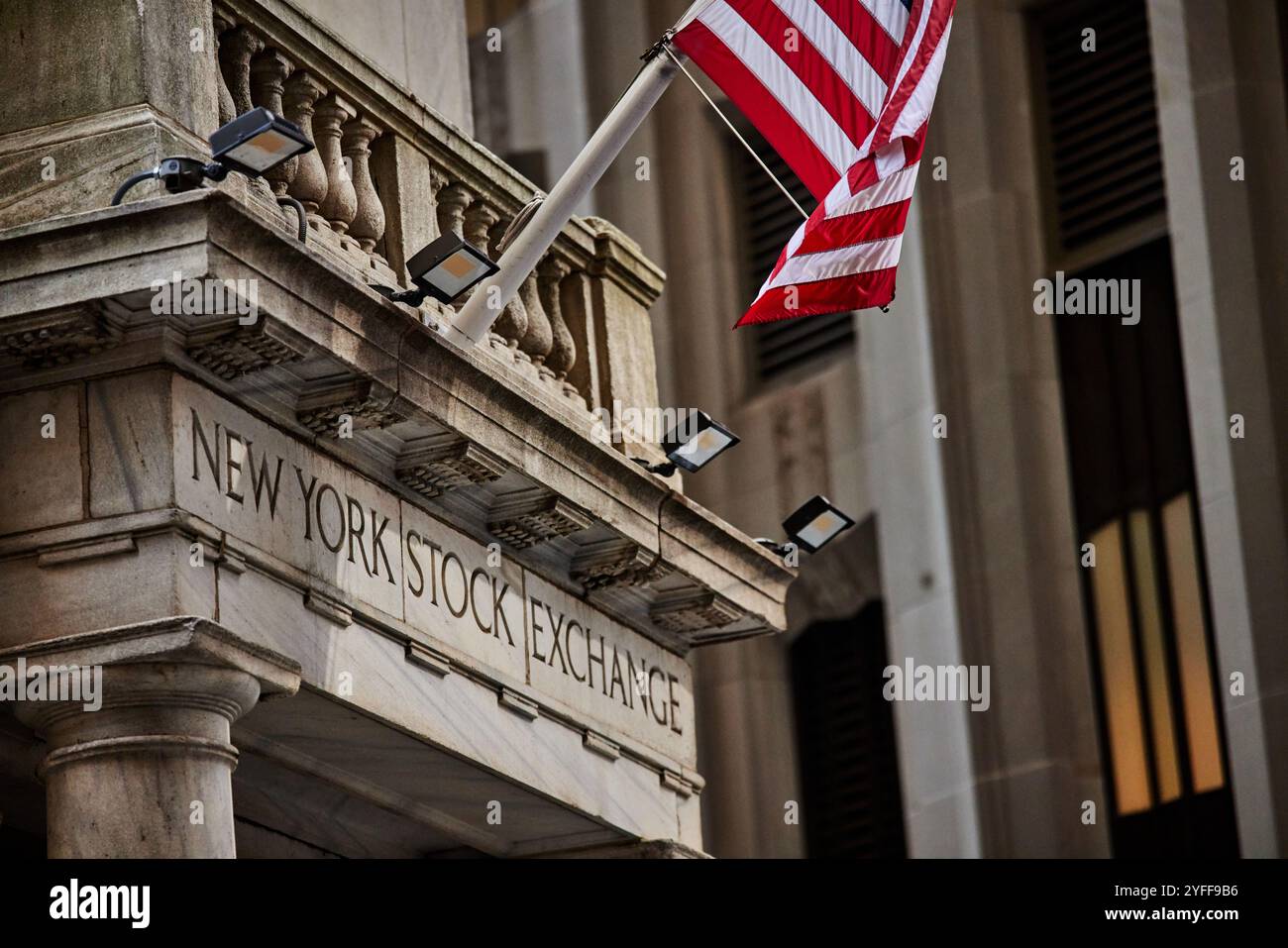 New York Stock Exchange, Wall Street Foto Stock