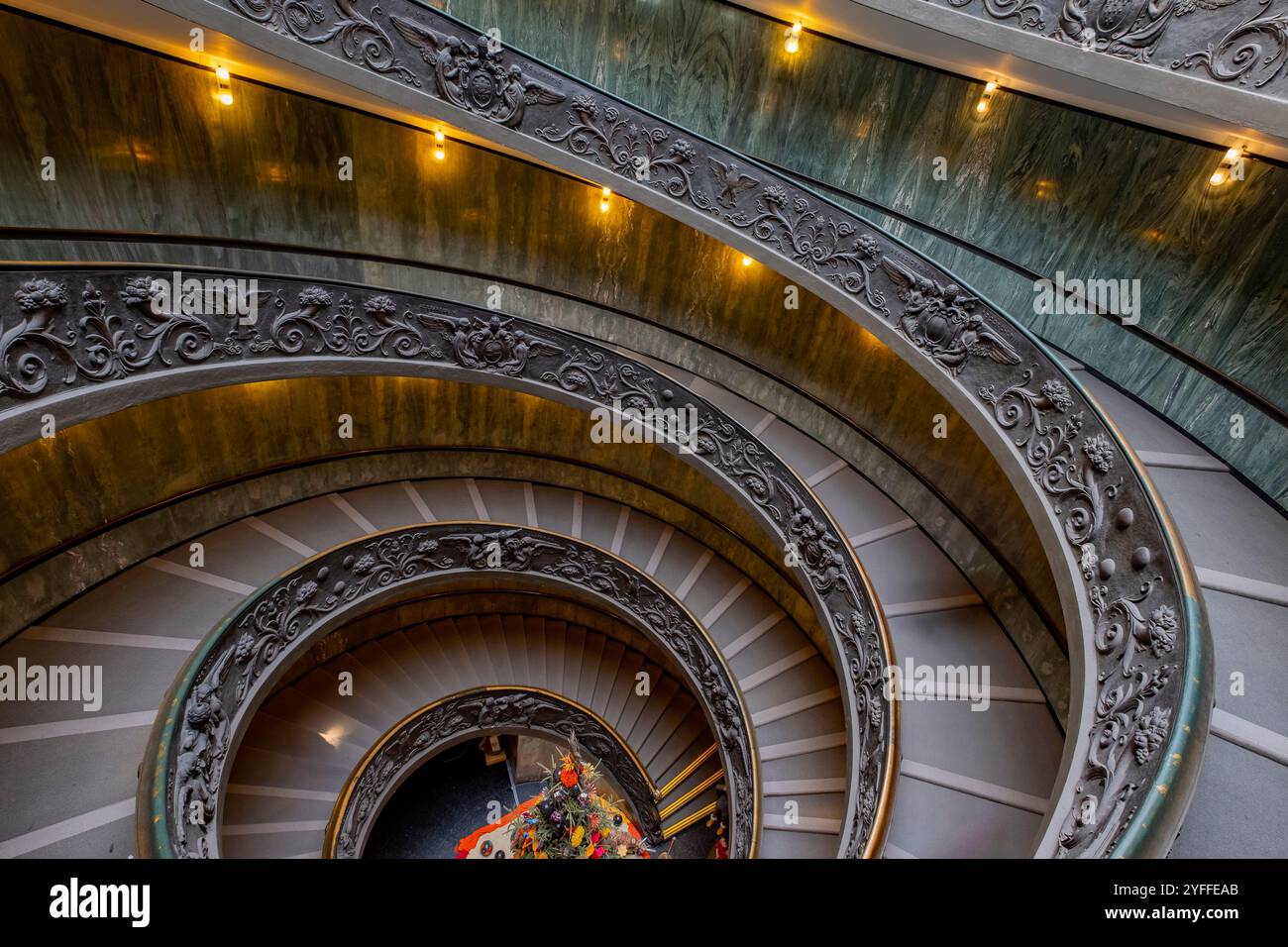 Vaticano Double helix scalinata a spirale a Roma Italia Foto Stock