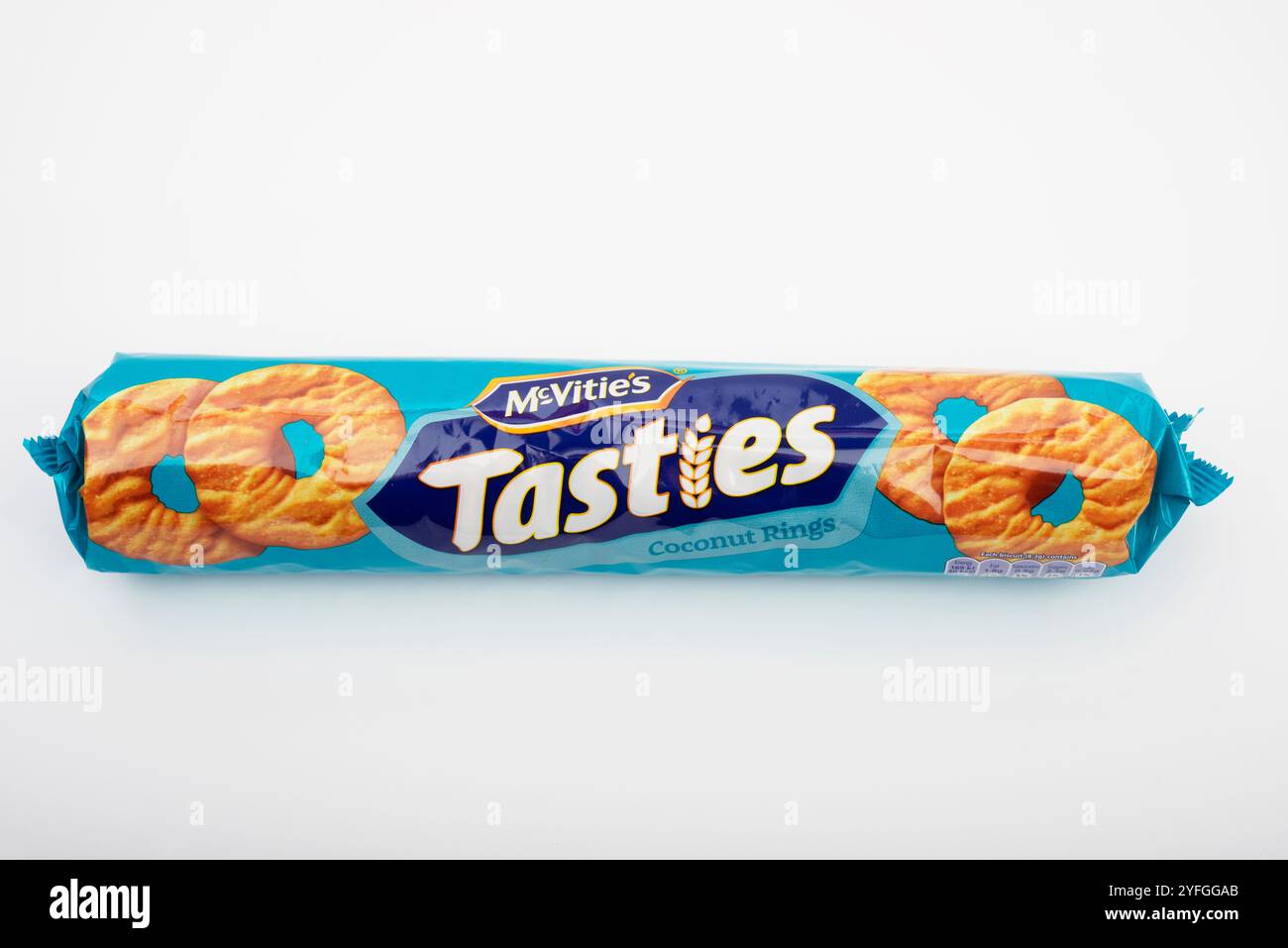 Gli anelli di cocco di McVities Tasties Foto Stock