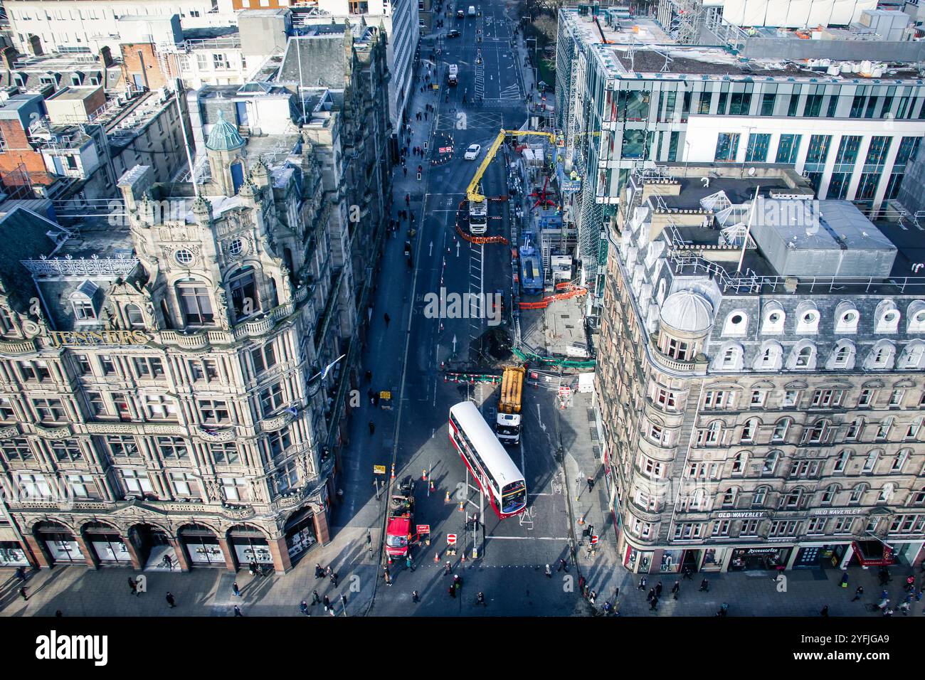 Edimburgo dalle alture Foto Stock