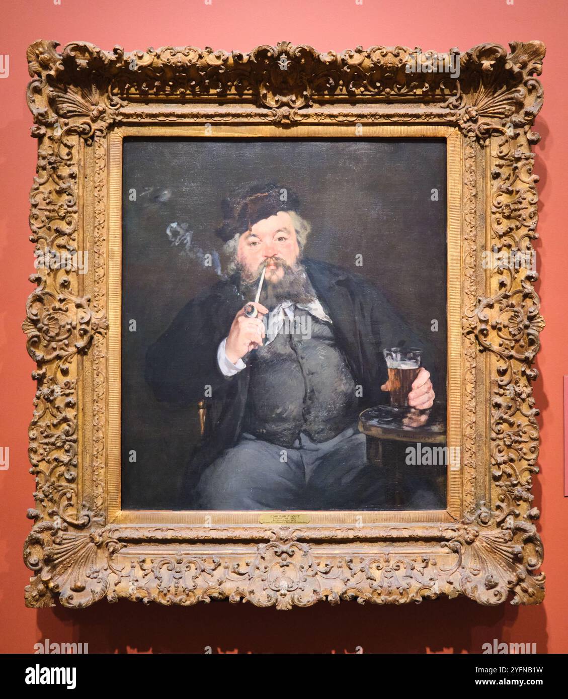 Il dipinto del 1873, un ritratto di le Bon Bock, dell'artista francese Eduard Manet. Al Philadelphia Museum of Art in Pennsylvania. Foto Stock