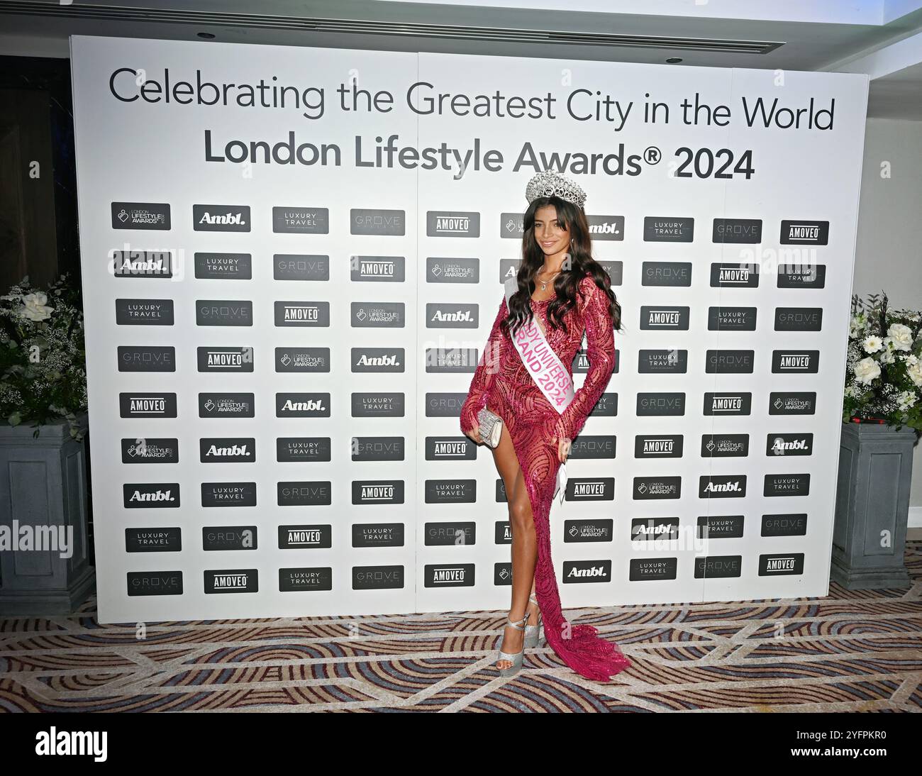 LONDRA, REGNO UNITO. 4 novembre 2024. Tamina Falzon è LADY UNIVERSE GRAND, LADY UNIVERSE ENGLAND partecipa ai London Lifestyle Awards 2024 al Royal Lancaster London, Regno Unito. (Foto di 李世惠/SEE li/Picture Capital) credito: Vedi li/Picture Capital/Alamy Live News Foto Stock