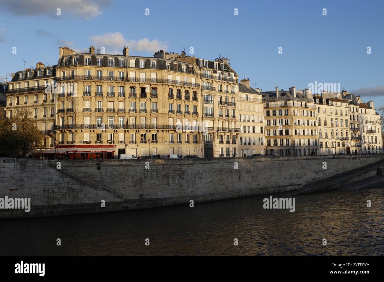 Saint Louis Island Buildings, Parigi, Francia Foto Stock