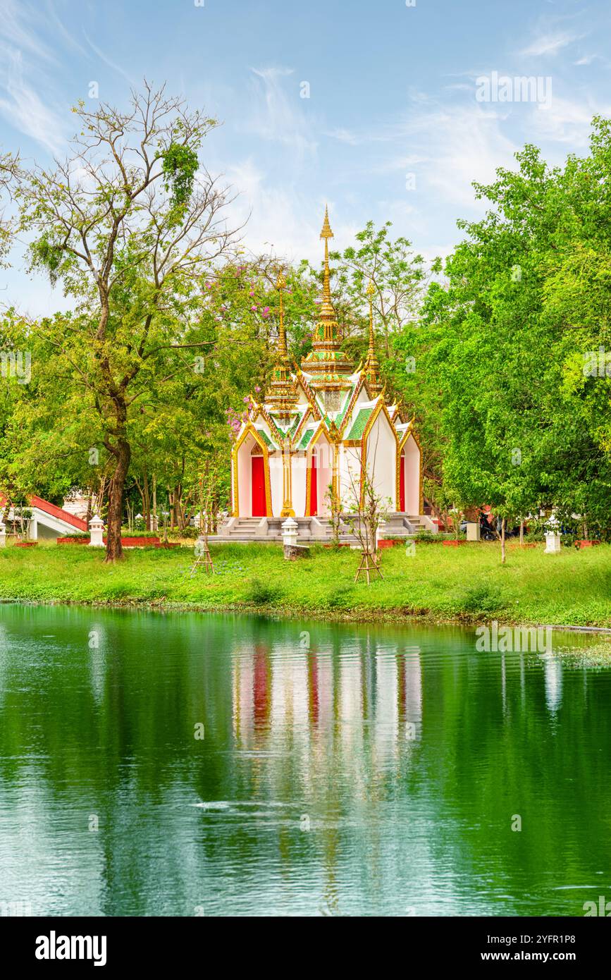 Ayutthaya Maha Prasat (grande Castello di Ayutthaya) in Thailandia Foto Stock