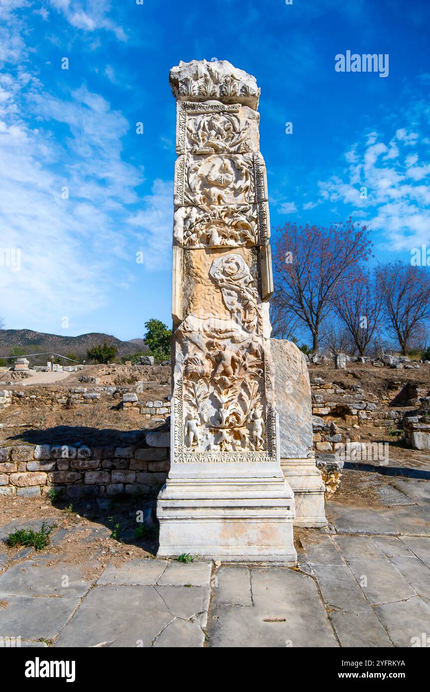 Le rovine di Afrodisia antica città (Afrodisias) in Turchia. La città prende il nome da Afrodite, la dea greca dell'amore Foto Stock