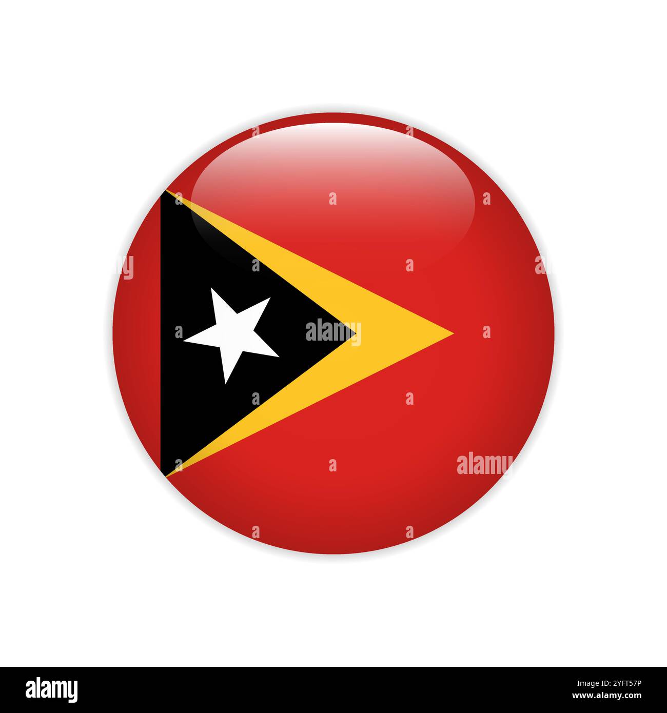 Pulsante allarme Timor Est attivato Illustrazione Vettoriale