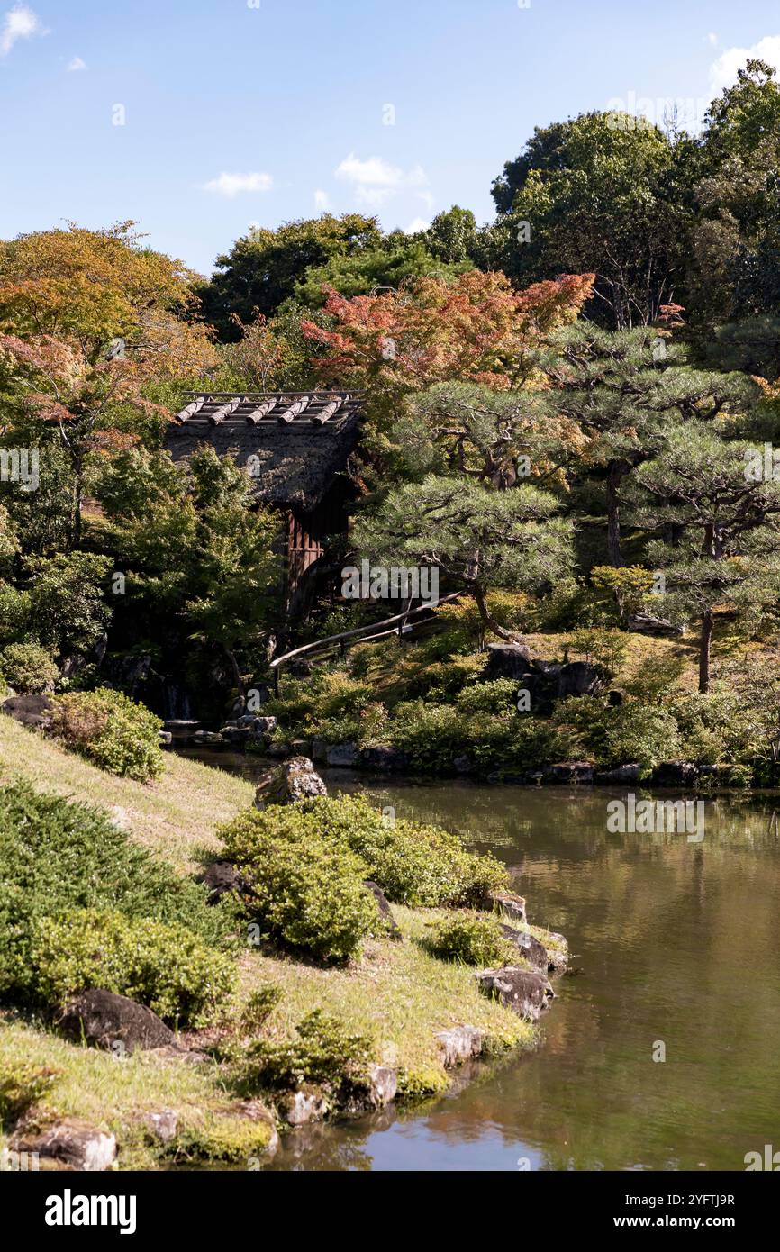 Giardino Isuien, giardino tradizionale giapponese a Nara, Giappone. © Giorgia De dato Foto Stock