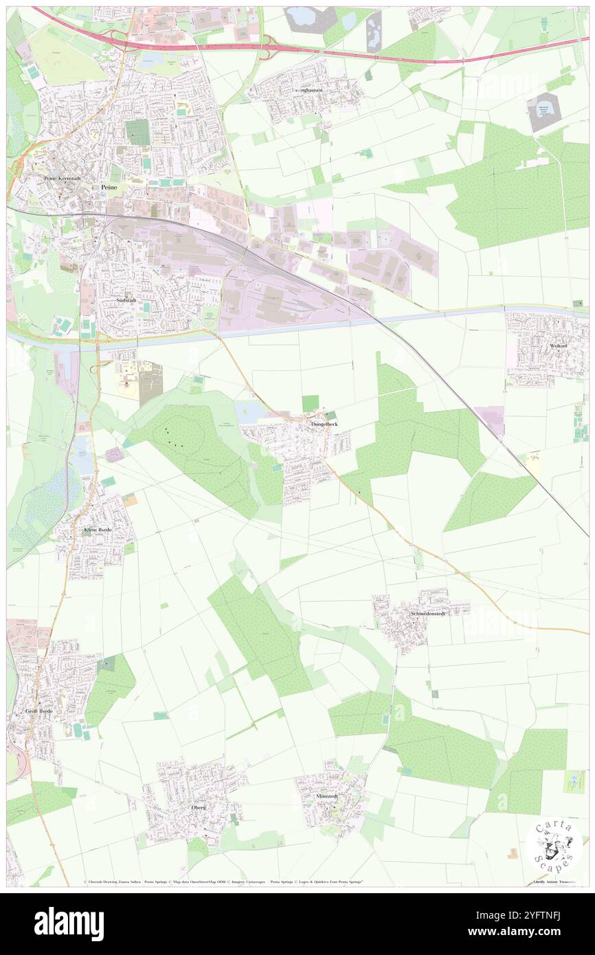 Dungelbeck, DE, Germania, bassa Sassonia, N 52 17' 39'', N 10 16' 3'', mappa, Cartascapes Mappa pubblicata nel 2024. Esplora Cartascapes, una mappa che rivela i diversi paesaggi, culture ed ecosistemi della Terra. Viaggia attraverso il tempo e lo spazio, scoprendo l'interconnessione del passato, del presente e del futuro del nostro pianeta. Foto Stock