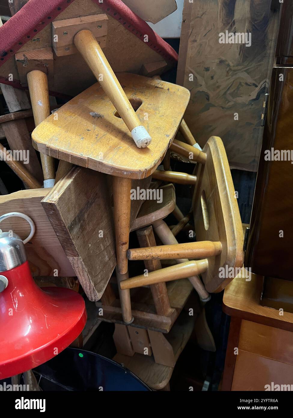 Cose di legno a Vienna Foto Stock