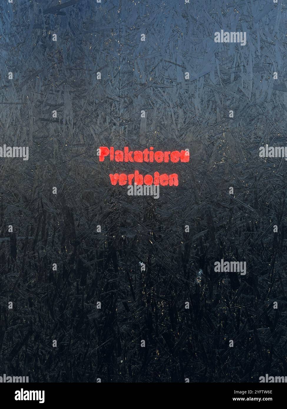 Plakatieren verboten a Vienna Foto Stock