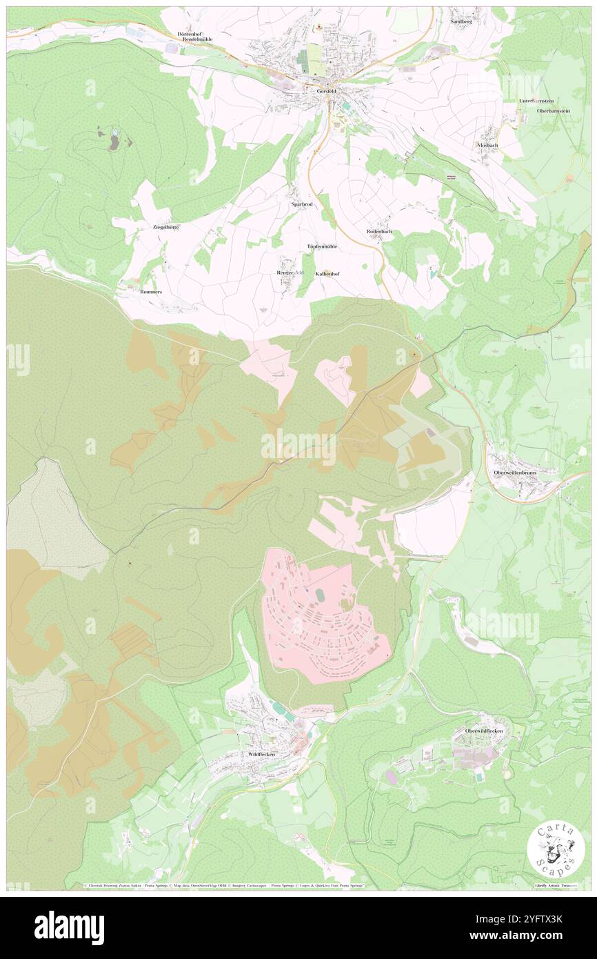 Mittelberg, DE, Germania, Baviera, N 50 24' 37'', N 9 54' 53'', mappa, Cartascapes Mappa pubblicata nel 2024. Esplora Cartascapes, una mappa che rivela i diversi paesaggi, culture ed ecosistemi della Terra. Viaggia attraverso il tempo e lo spazio, scoprendo l'interconnessione del passato, del presente e del futuro del nostro pianeta. Foto Stock