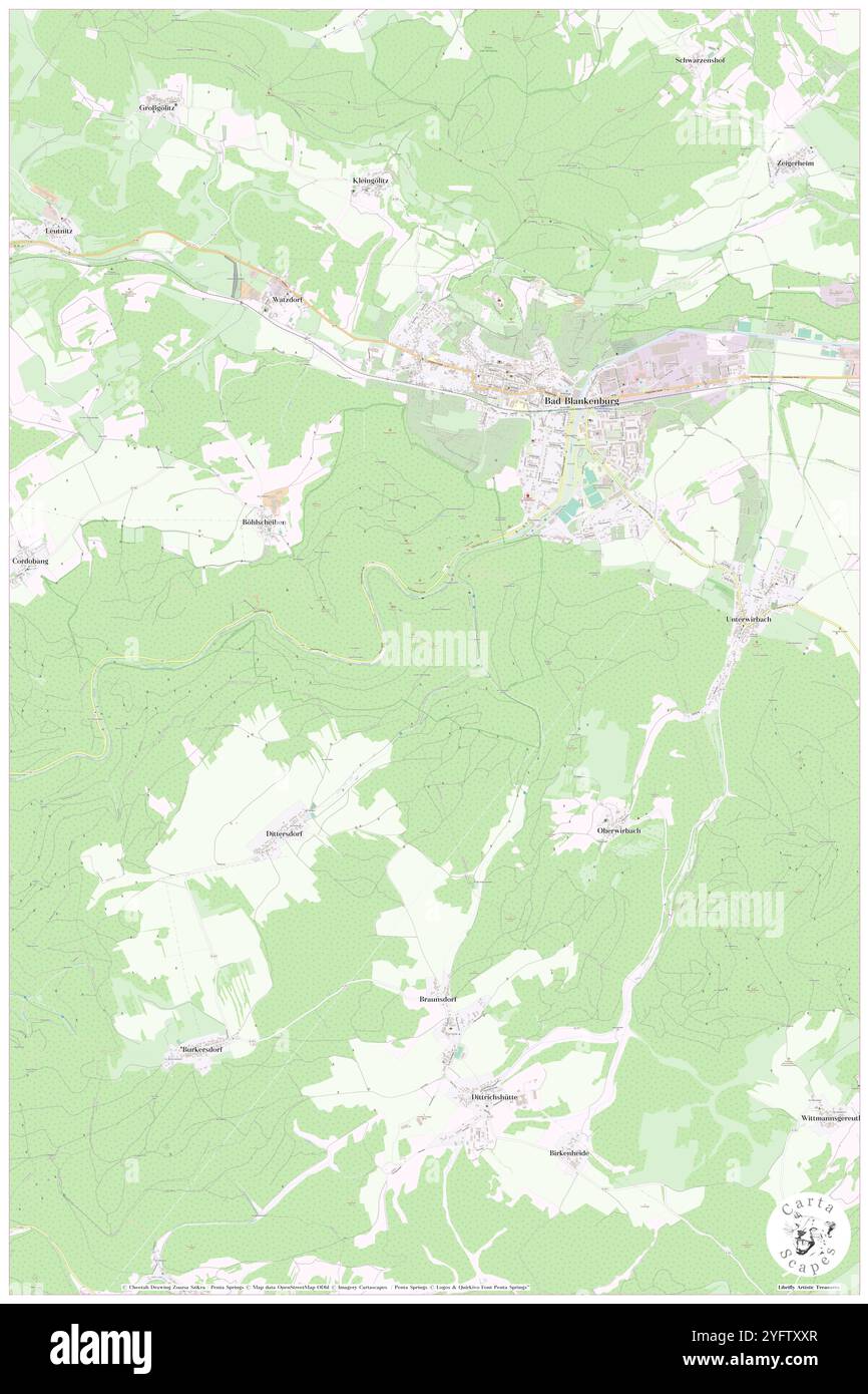 Hunnenkuppe, DE, Germania, Turingia, N 50 39' 50'', N 11 15' 18'', mappa, Cartascapes Mappa pubblicata nel 2024. Esplora Cartascapes, una mappa che rivela i diversi paesaggi, culture ed ecosistemi della Terra. Viaggia attraverso il tempo e lo spazio, scoprendo l'interconnessione del passato, del presente e del futuro del nostro pianeta. Foto Stock