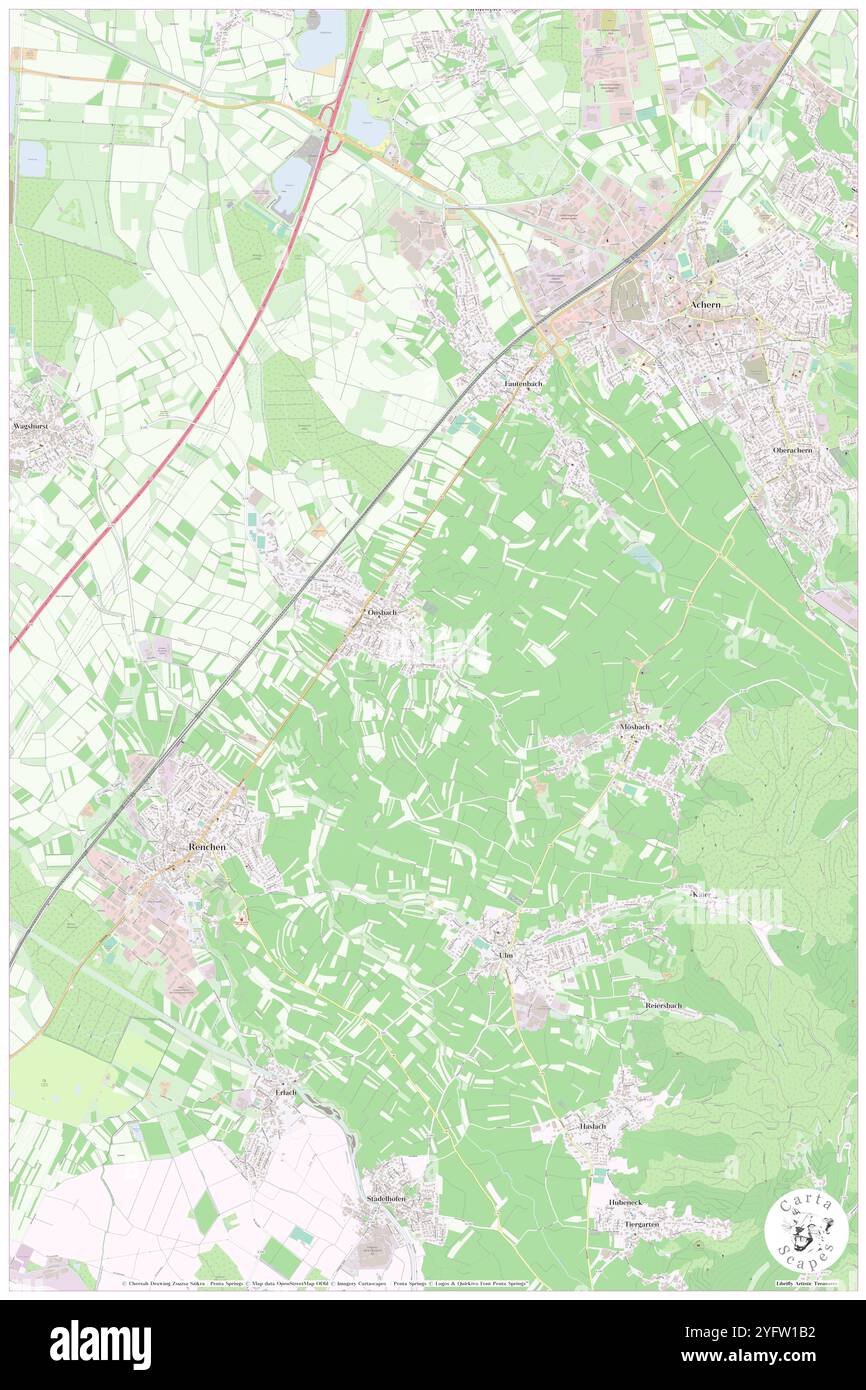 Erlach, Regierungsbezirk Stuttgart, DE, Germania, Baden-Wurttemberg, N 49 8' 34'', N 9 44' 43'', MAP, Cartascapes Map pubblicata nel 2024. Esplora Cartascapes, una mappa che rivela i diversi paesaggi, culture ed ecosistemi della Terra. Viaggia attraverso il tempo e lo spazio, scoprendo l'interconnessione del passato, del presente e del futuro del nostro pianeta. Foto Stock